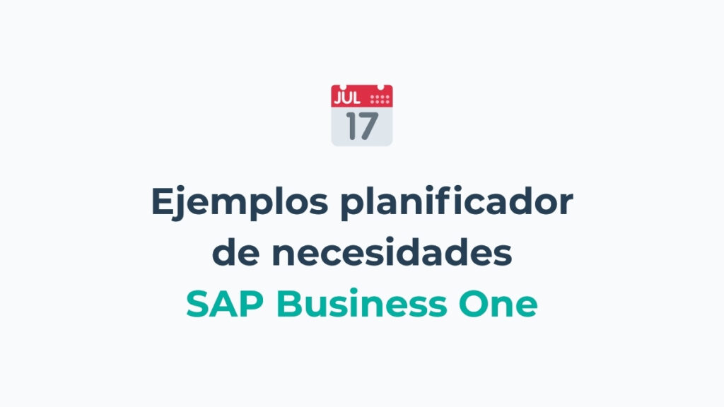 Aprende cómo funciona el MRP con ejemplos jugando con los parámetros