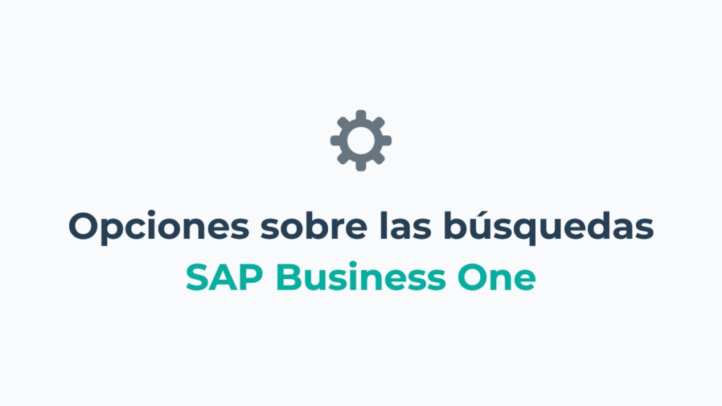 Opciones sobre las búsquedas